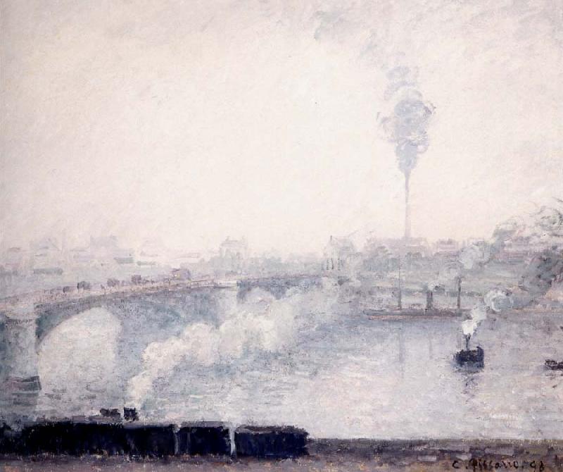 Camille Pissarro Rouen,Effect of Fog oil painting image